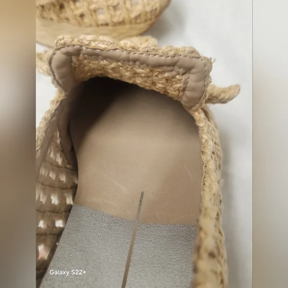 Dolce Vita Jaka Raffia Platform Espadrilles Loafers 9.5.   #Z18 - Picture 12 of 12